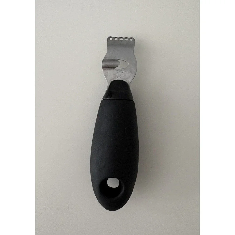 OXO Good Grips Stainless Streel Citrus Zester Black Rubber Handle Lemon Lime EUC